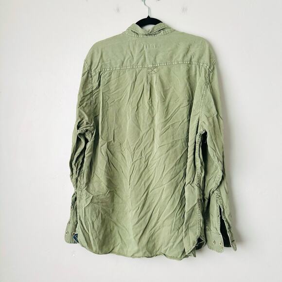 Tommy Bahama lightweight green cotton blend button down mens XXL - Picture 8 of 9